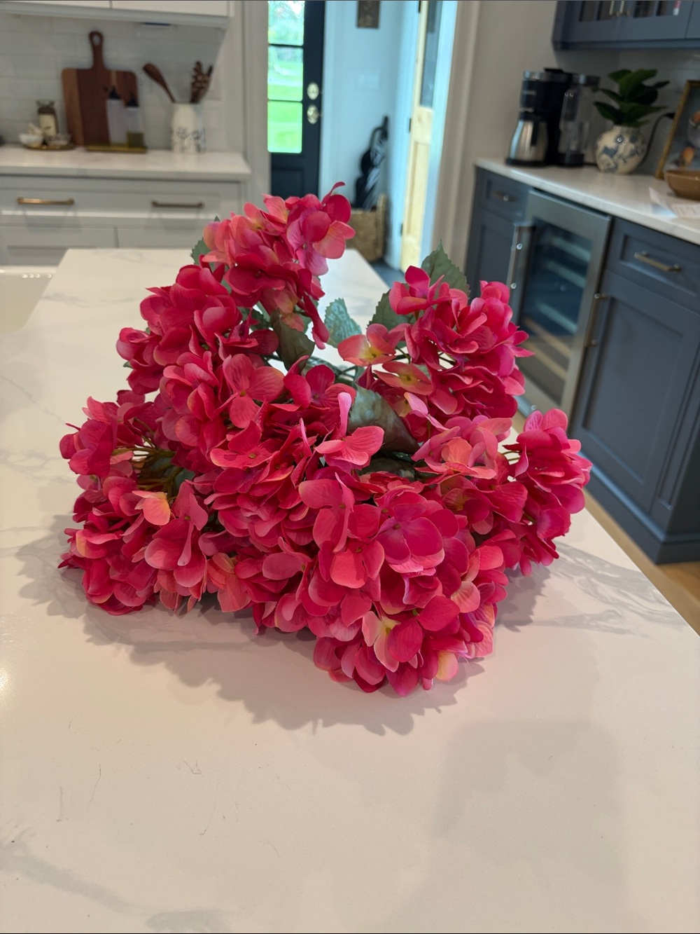 Pink Artificial Hydrangea Bouquet